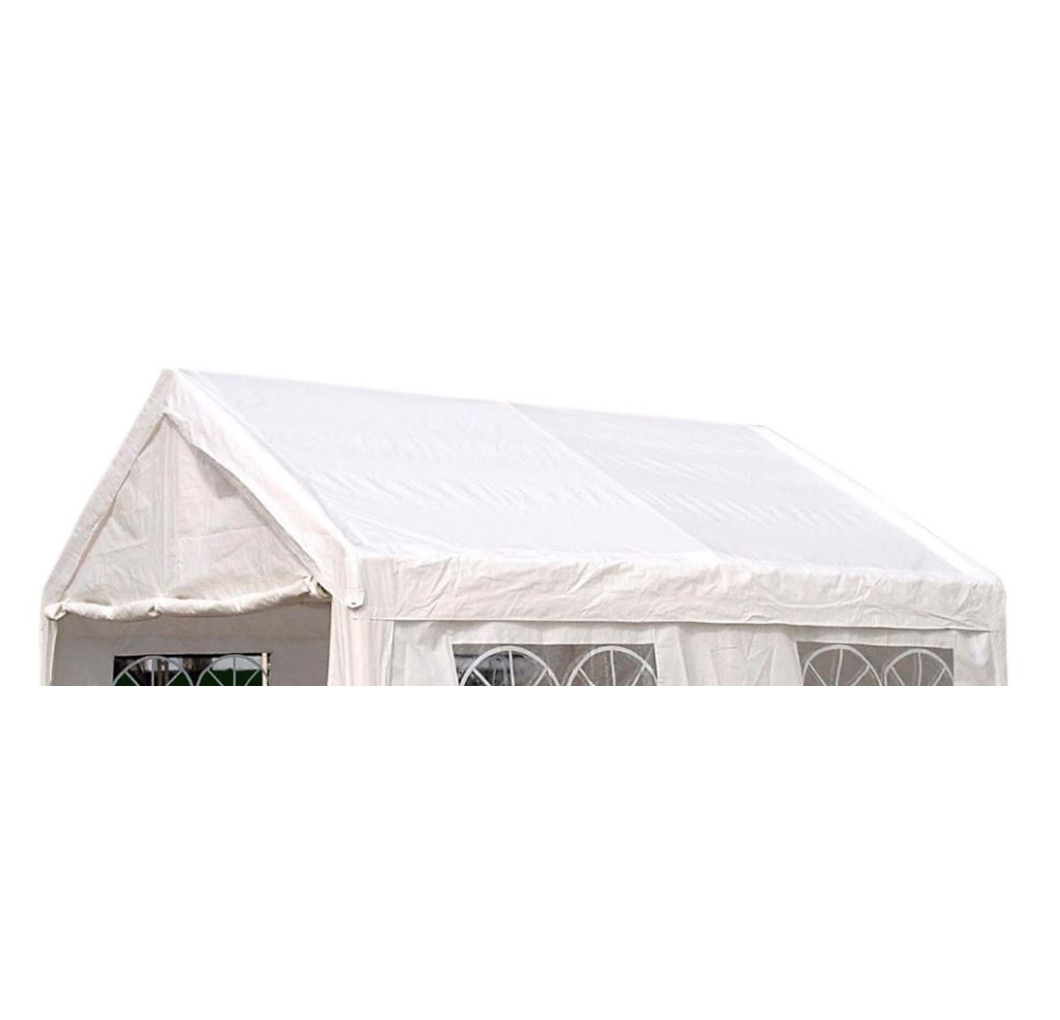 Dachplane PALMA für Zelt 4x4 Meter, PVC weiss incl. Spanngummis
