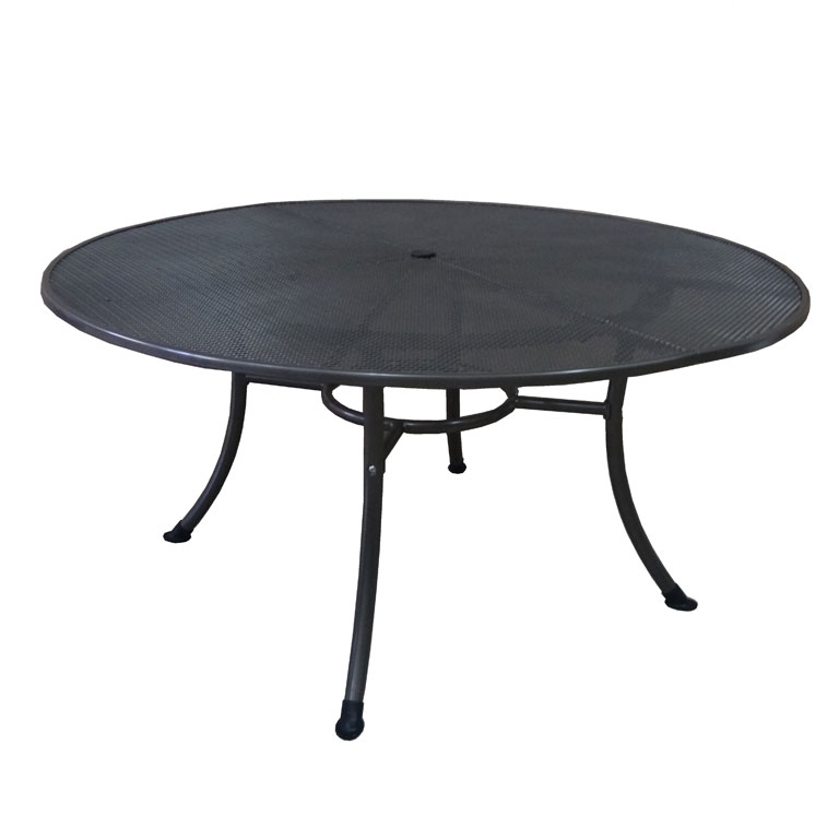 Tisch RIVO 150cm rund, Streckmetall eisengrau