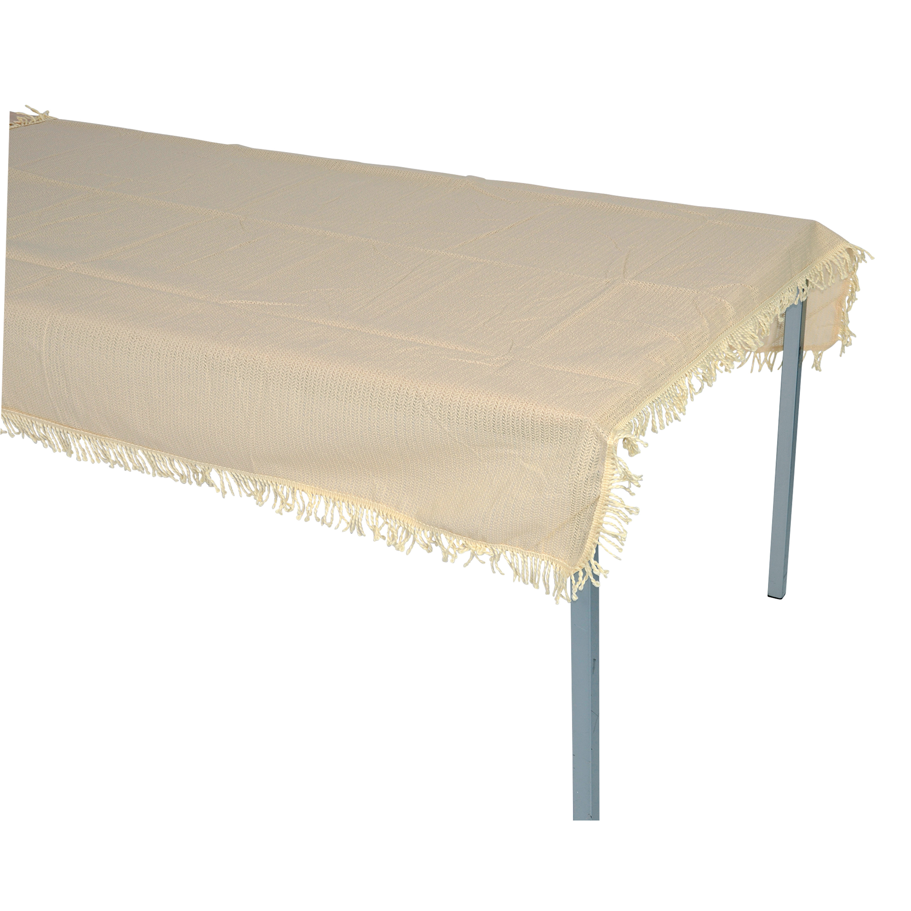 Tischdecke aus Kunststoff 140x220cm rechteckig, beige, wetterfest