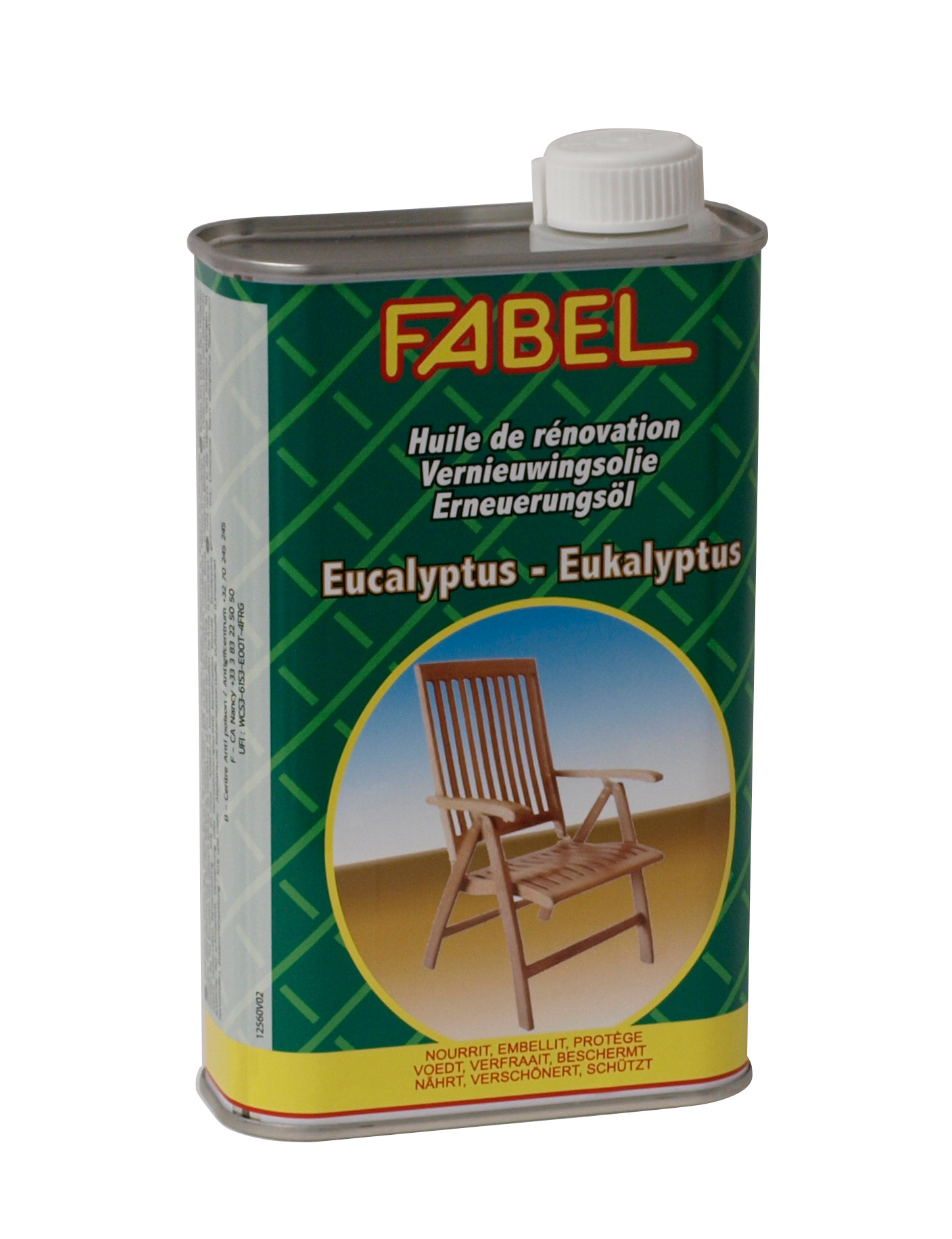 Spezial-Pflegeöl für Gartenmöbel aus Eukalyptusholz von FABEL, 500ml
