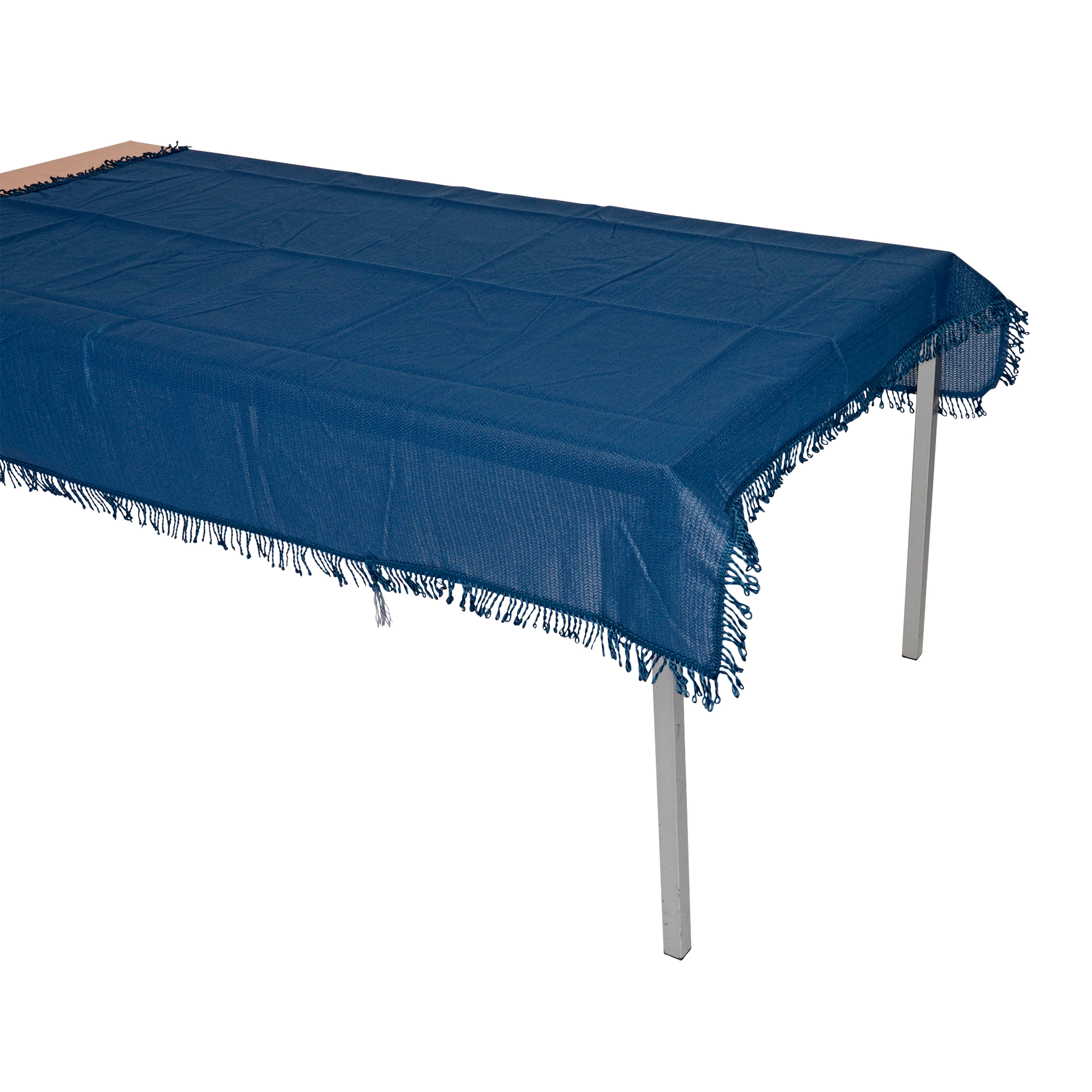 Tischdecke aus Kunststoff 140x180cm rechteckig, blau, wetterfest