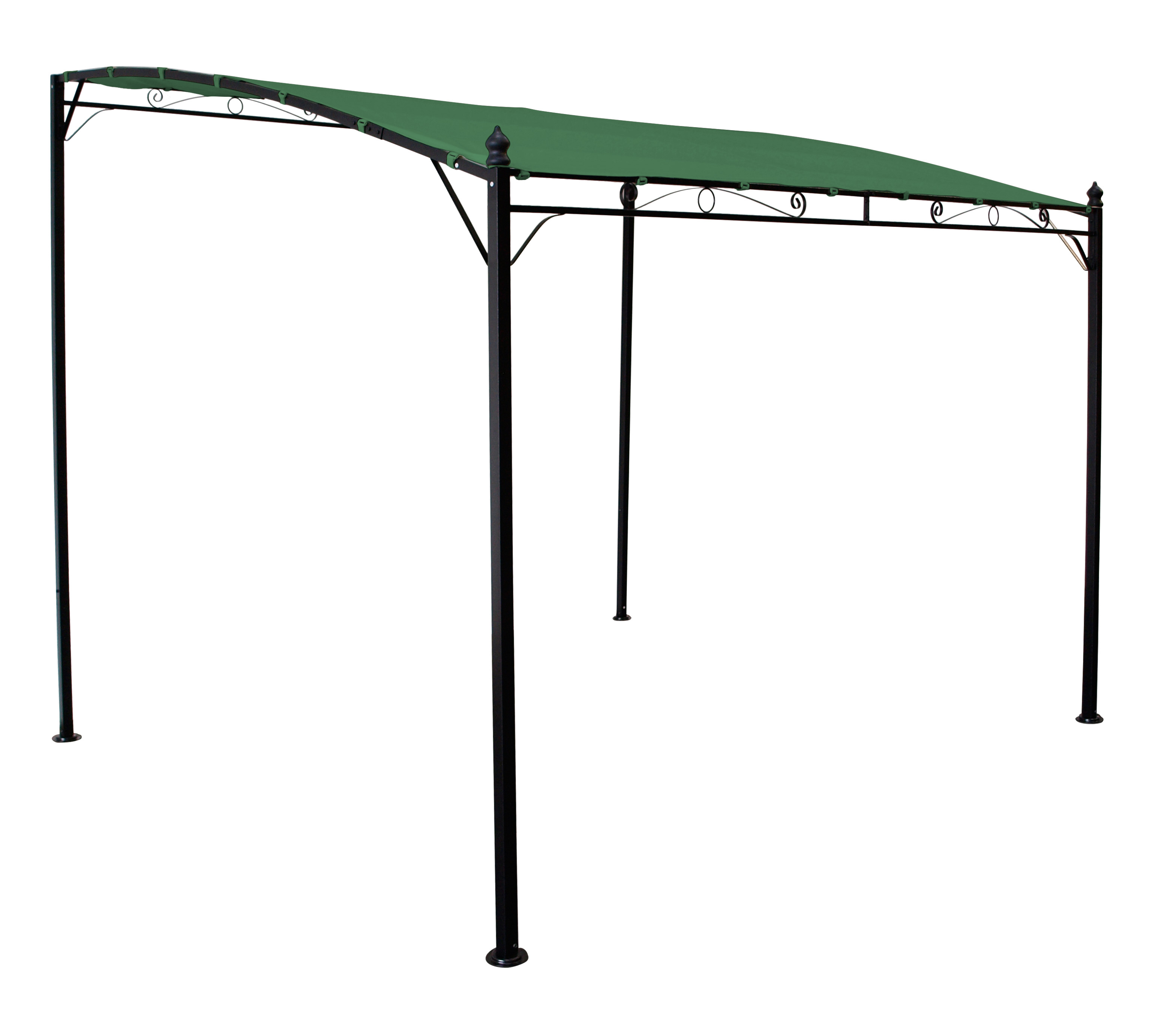 Ersatzdach für Anbaupavillon MANTOVA, PVC-beschichtet dunkelgrün