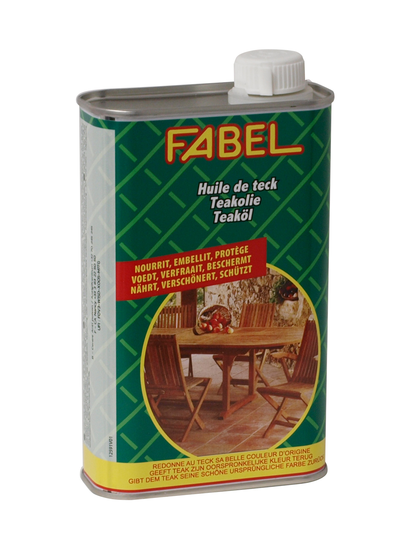 Spezial-Pflegeöl für Gartenmöbel aus Teakholz von FABEL, 500ml
